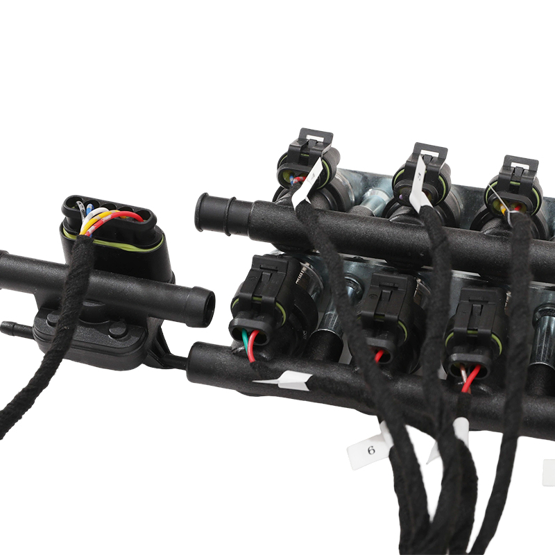 Engine supercharging wiring harness