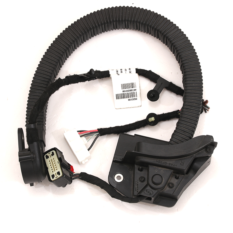 Electric sliding middle door wiring harness for MPV of automobiles